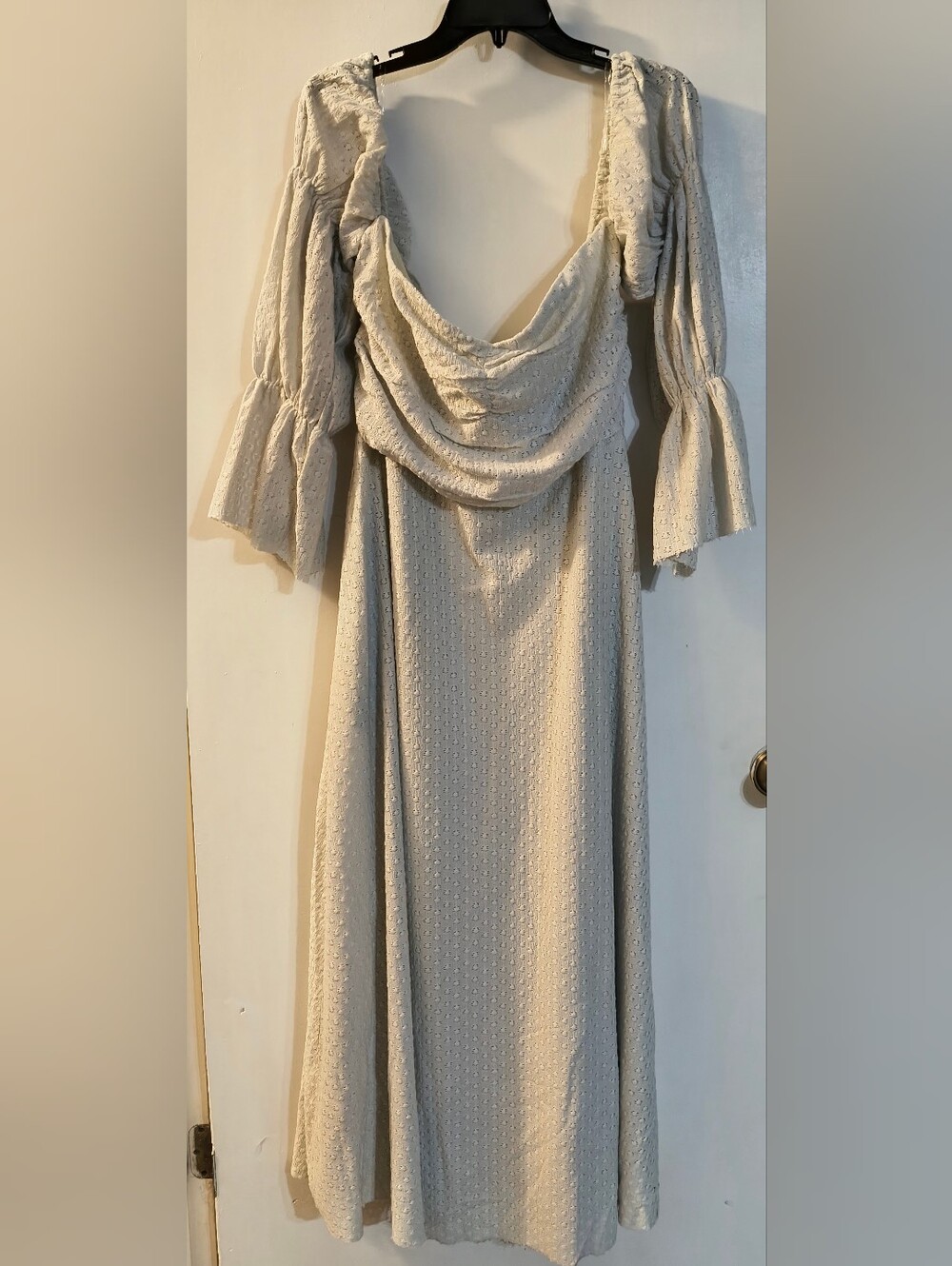 Corrine Off-Shoulder Maxi Dress with Smocked Waist and Pockets - Picture 2 of 7